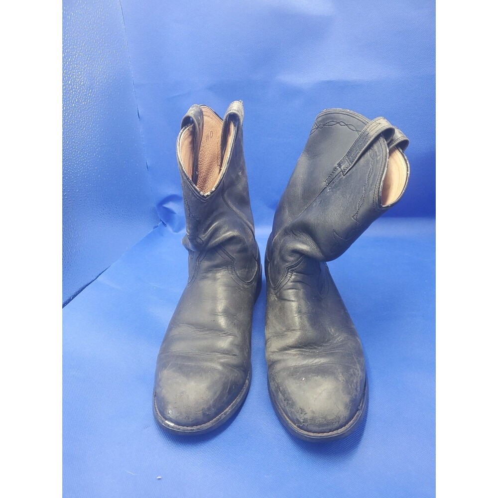 ARIAT Heritage Sierra Black Leather Round Toe Cowboy Boots #35501 Men's 10D